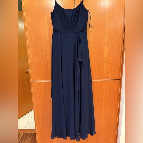 Amsale Navy Campbell Gown - Picture 4 of 6
